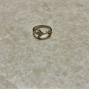 Alex and Ani silver sword wrap ring